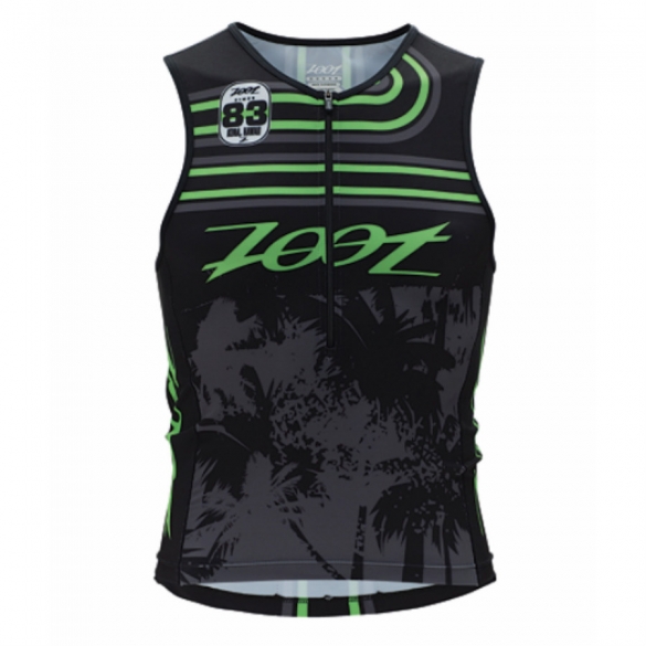 Zoot performance tri team tank heren zwart/groen 2014 ZOPERFTEAMTANK